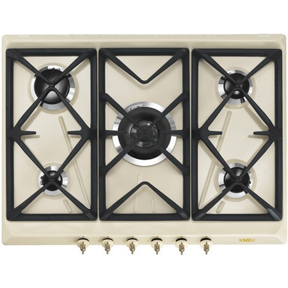 Smeg - Placa gas Smeg 5 quemadores - SRV876POGH.