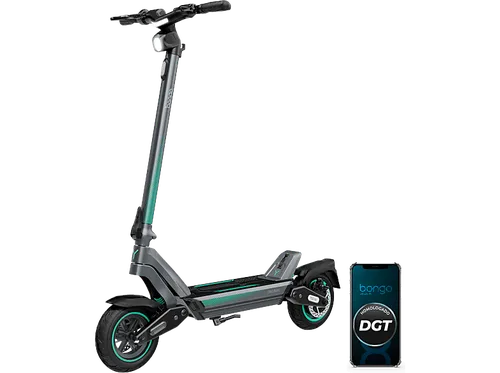 Patinete eléctrico - Cecotec Bongo Y45 Connected, 750 W, 350 S-Driving System, Pendientes 15%, Autonomía 45 km, Doble suspensión, App