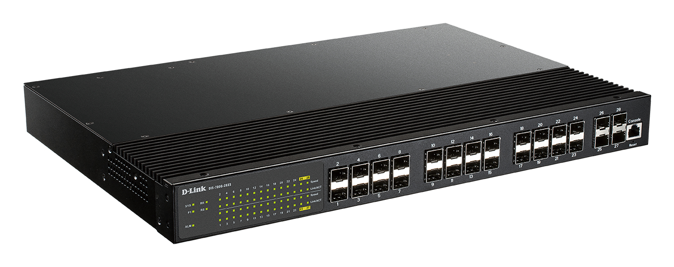 D-Link DIS-700G-28XS switch Gestionado L2+ 1U Negro DIS-700G-28XS