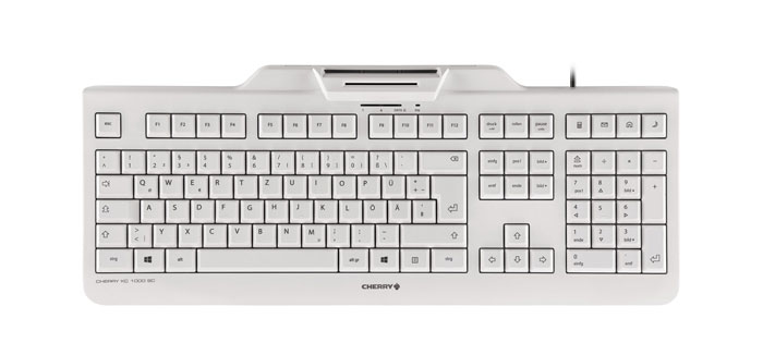 TECLADO CHERRY KC 1000 SC BLANCO + LECTOR DNIE