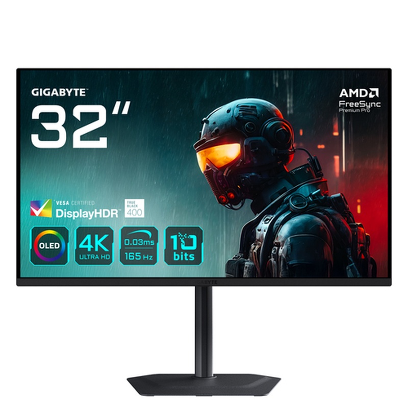 Gigabyte MO32U 32" UHD 4K QD-OLED 165Hz 0.03ms FreeSync