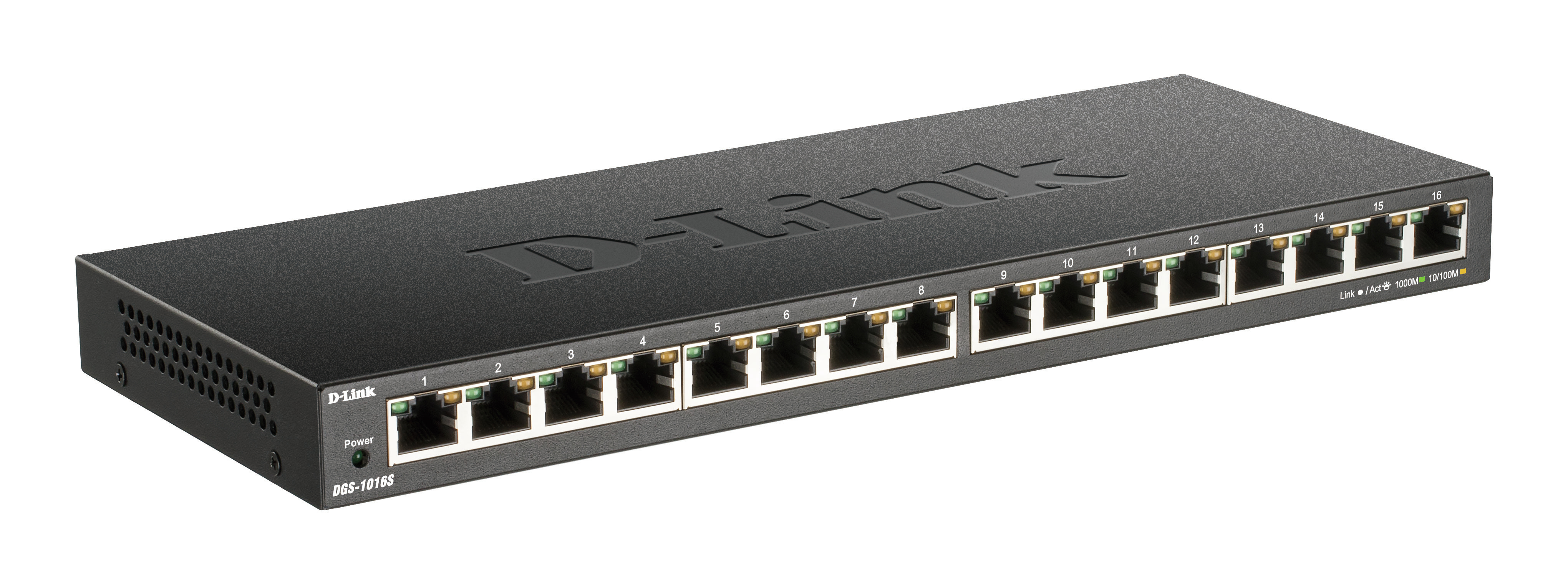 D-Link DGS-1016S 16-Port 10/100/1000Mbps Unmanaged Gigabit DGS-1016S/E