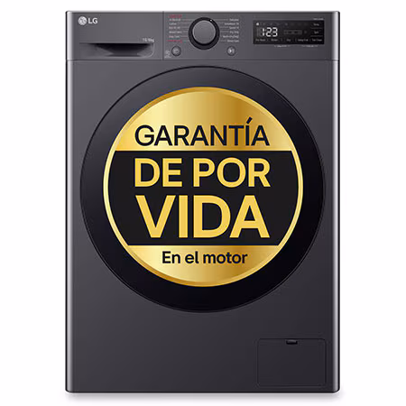 LG - Lavadora secadora LG 10 kg lavado, 6 kg secado, 1.400 rpm, inteligencia artificial - F4DR6010AGM.