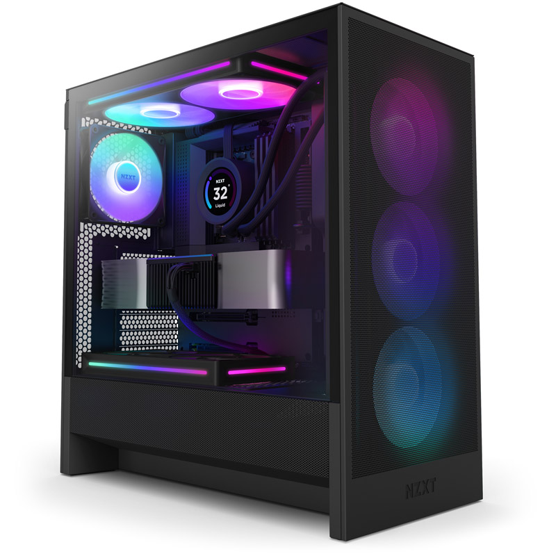 TORRE GAMING NZXT H5 FLOW RGB (2024) | ATX | NEGRA