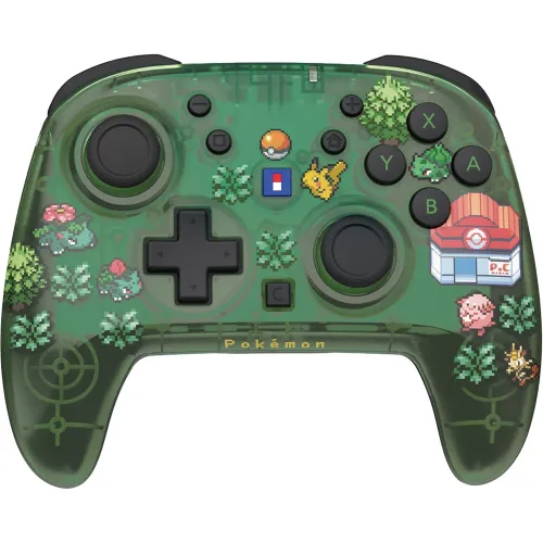 Mando inalámbrico HORIPAD Turbo Pokémon Píxel Verde para Nintendo Switch 2.