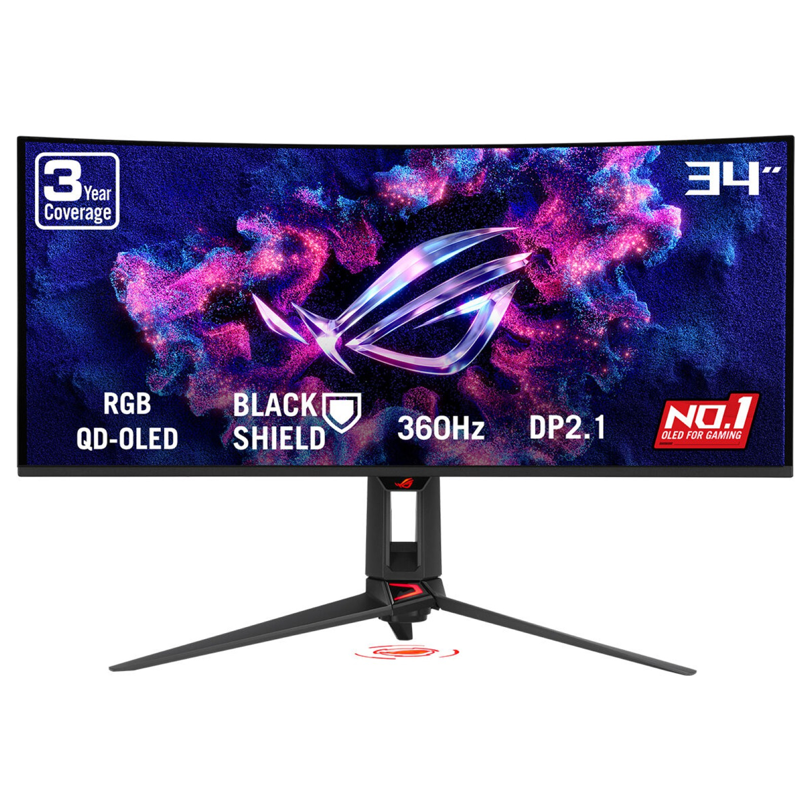 Asus ROG Swift OLED PG34WCDN 34" WQHD QD-OLED 360Hz 0.03ms HDR FreeSync/G-Sync Curvo
