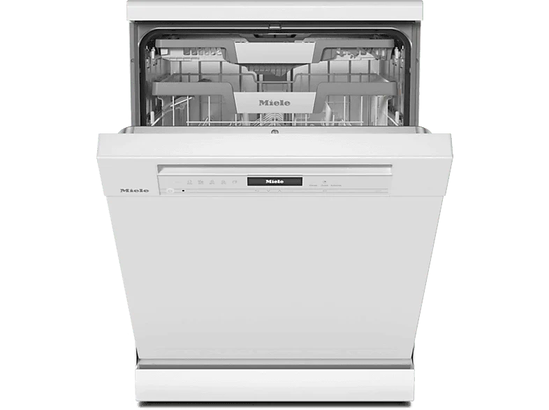 Lavavajillas - Miele G7600SCBRWS, 14 cubiertos, 9 programas, 60 cm, Bandeja de servicios, Wifi, Dosificación automática, Blanco
