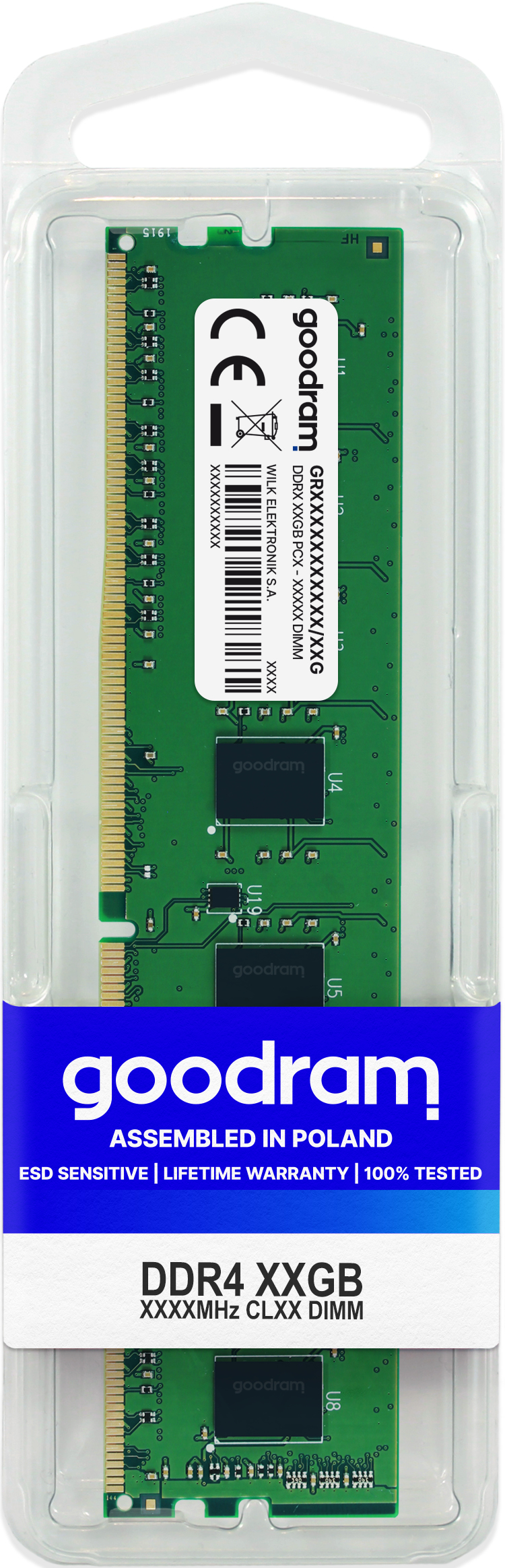 MEMORIA 16 GB DDR4 2666 GOODRAM CL19