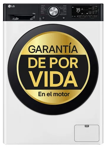 LG - Lavadora LG 10 kg - 1400 rpm, Inteligencia artificial, Autodosificación - F4WR7510AGH.