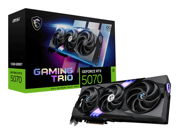 MSI GeForce RTX 5070 GAMING TRIO OC 12GB GDDR7 DLSS4