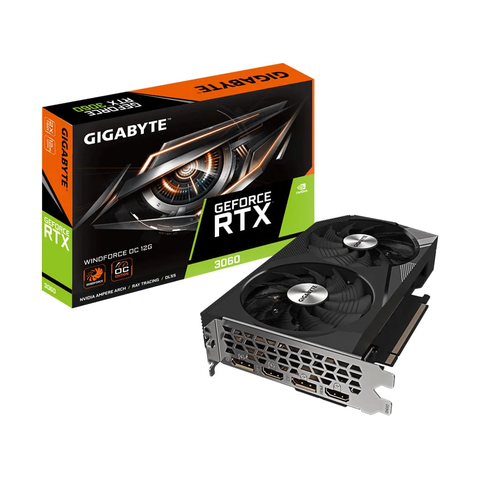 GIGABYTE NVIDIA GeForce RTX 3060 12GB GDDR6 HDMI DPORT