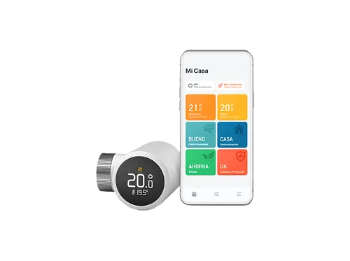 Válvula termostática - Cabezal Termostático Inteligente X Tado, Compatible con Alexa, Google Assistant y Apple Home, Blanco
