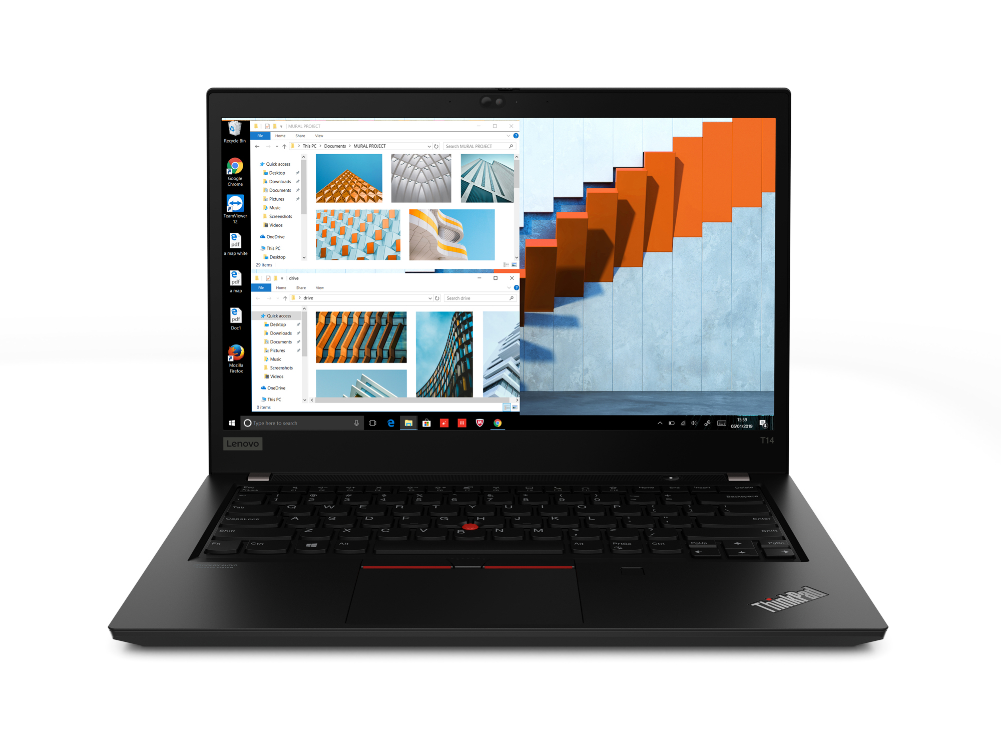 NB T14G1 i5 16/512 14" BL KB ES REFURB