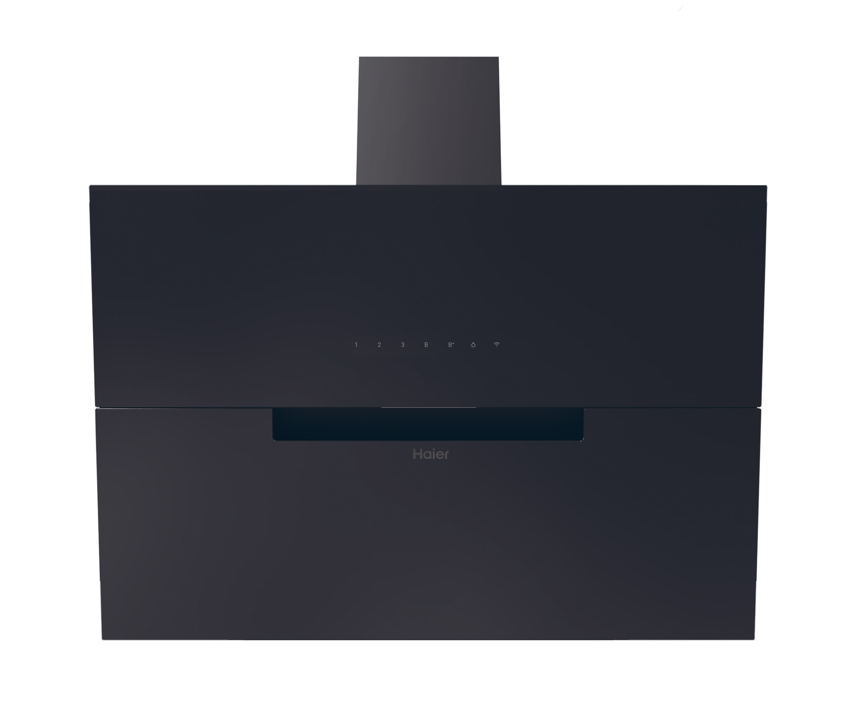 Campana decorativa - Haier HADG9CBS4BWIFI, 5, Extracción máxima 937 m³/h, 5 Velocidades, 90 cm, Wi-Fi, Negro