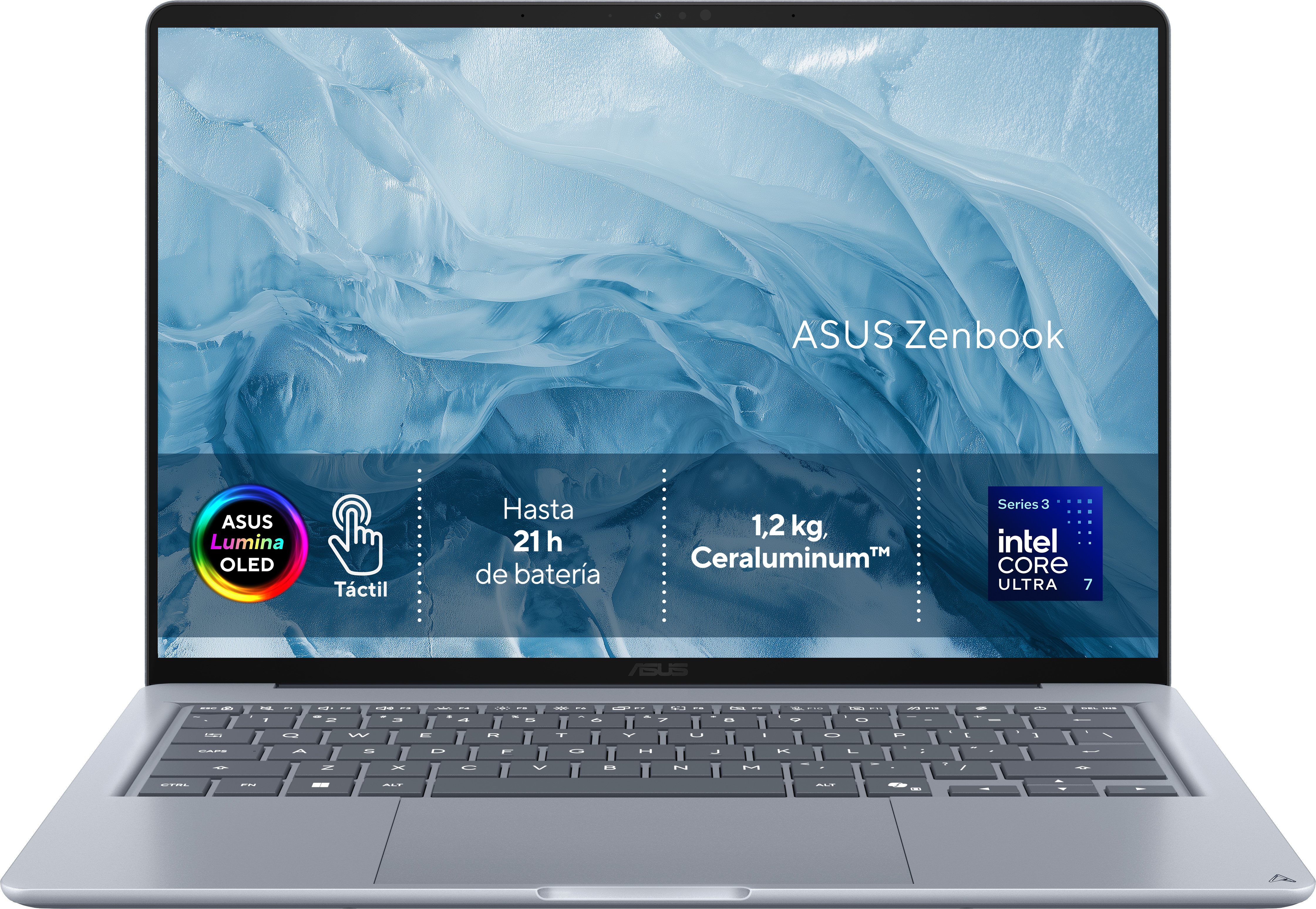 Asus - Portátil ASUS Zenbook 14 OLED UX3480AA-SU114W, Intel Core Ultra 7-355, 24GB, 512GB SSD, 14", W11.