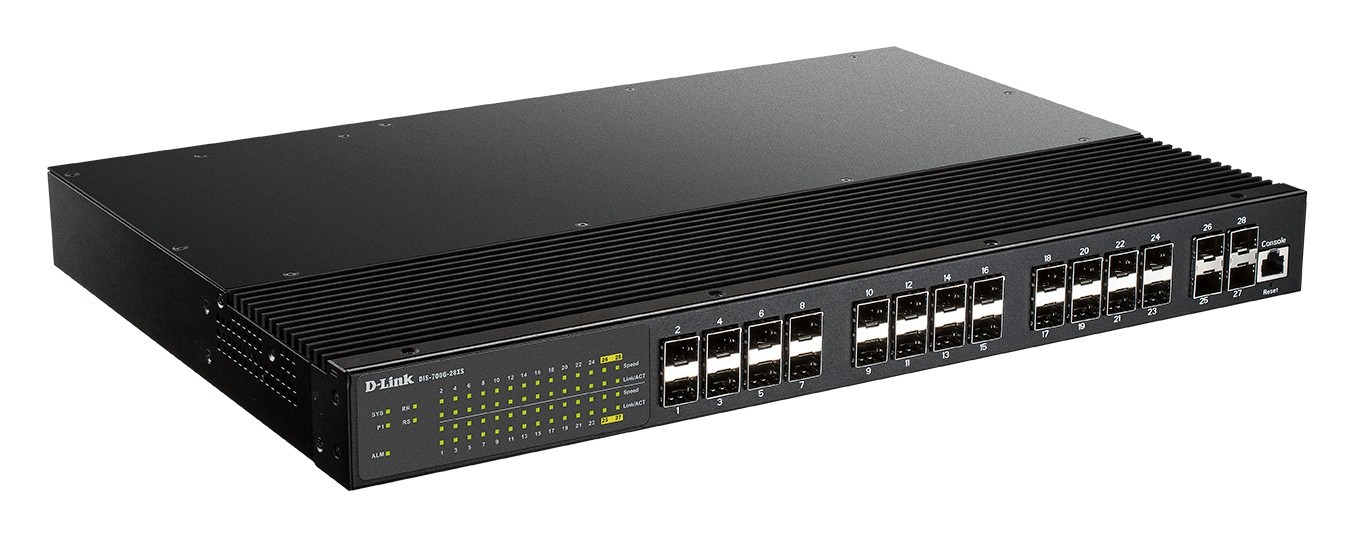 D-Link DIS-700G-28XS switch Gestionado L2+ 1U Negro DIS-700G-28XS
