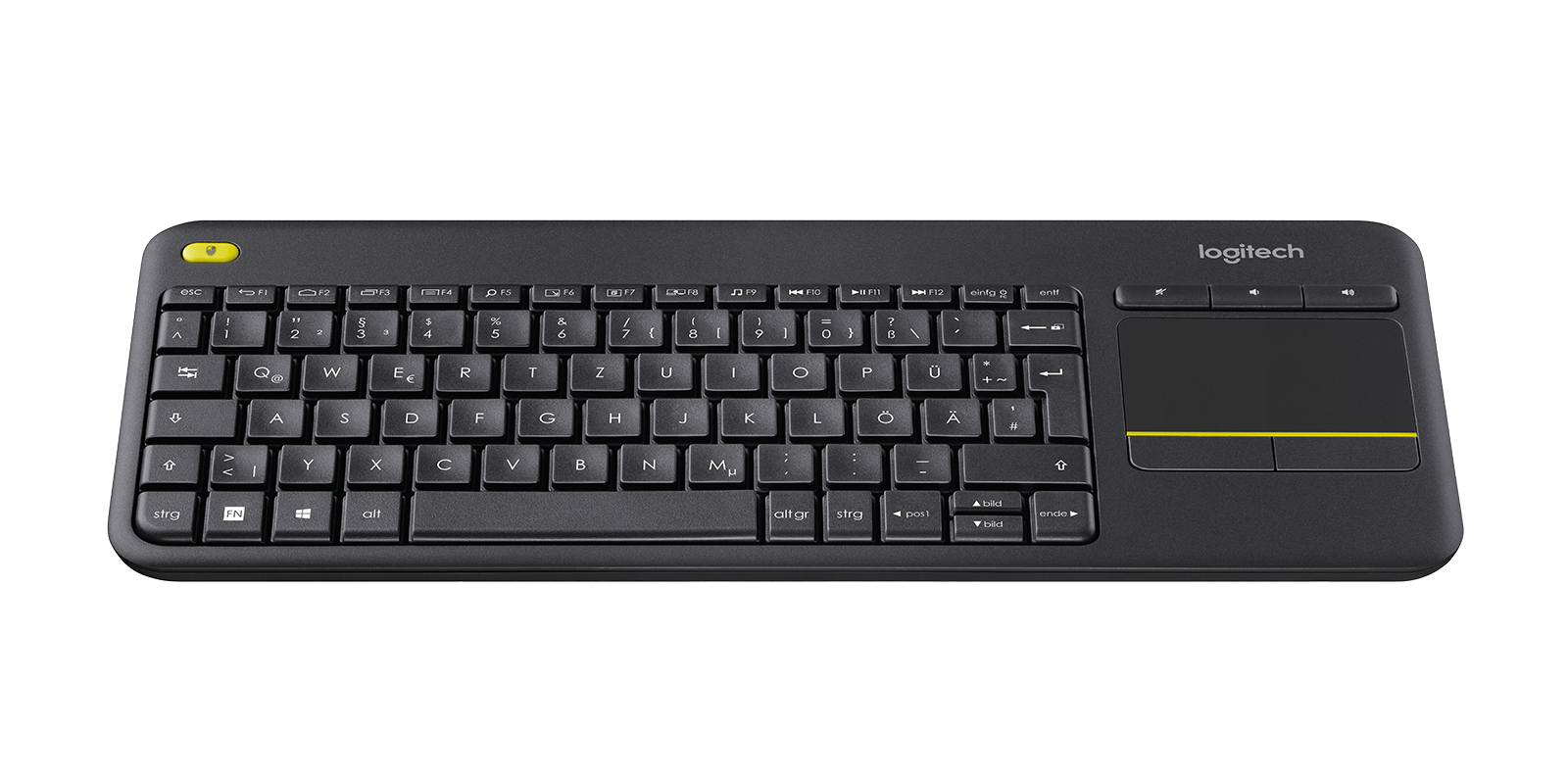 Logitech K400 Plus Touch Alemán