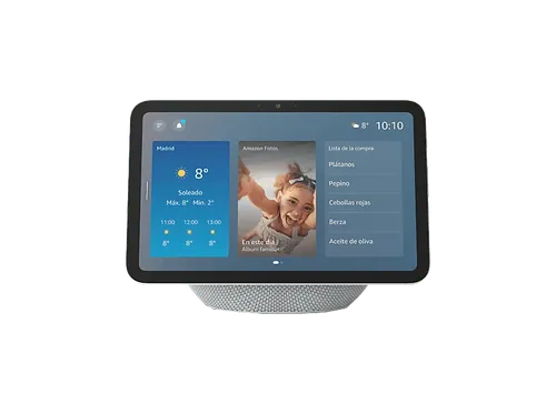 Altavoz inteligente - Amazon Echo Show 8, Pantalla Táctil HD 8,7", Cámara de 13MP, Audio Espacial, Glacier White