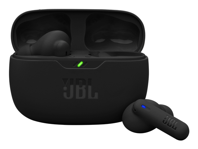 Auriculares True Wireless - JBL Wave Beam 2, 40 h Autonomía, IP54, Cancelación de ruido, Ergonómico, Negro