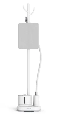 Plancha de vapor vertical - Rowenta Origin Home IS3280D1, 2000 W, 1.4 L, 42 g/min, Calentamiento en 45 s, min, y desinfecta la ropa, Blanco