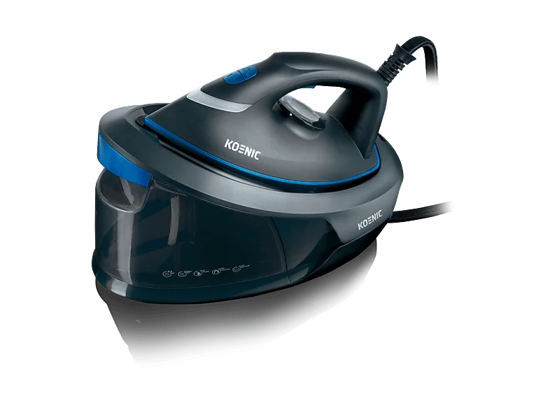 Centro de planchado - KOENIC KST 81525, 2200 W, 420g/min, 8 bar, Cerámica, Antracita y azul
