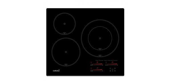 VITROCERAMICA INDUCCION CATA INSB 6028 BK/A 3 ZONAS COCCION ANCHO 60 CM