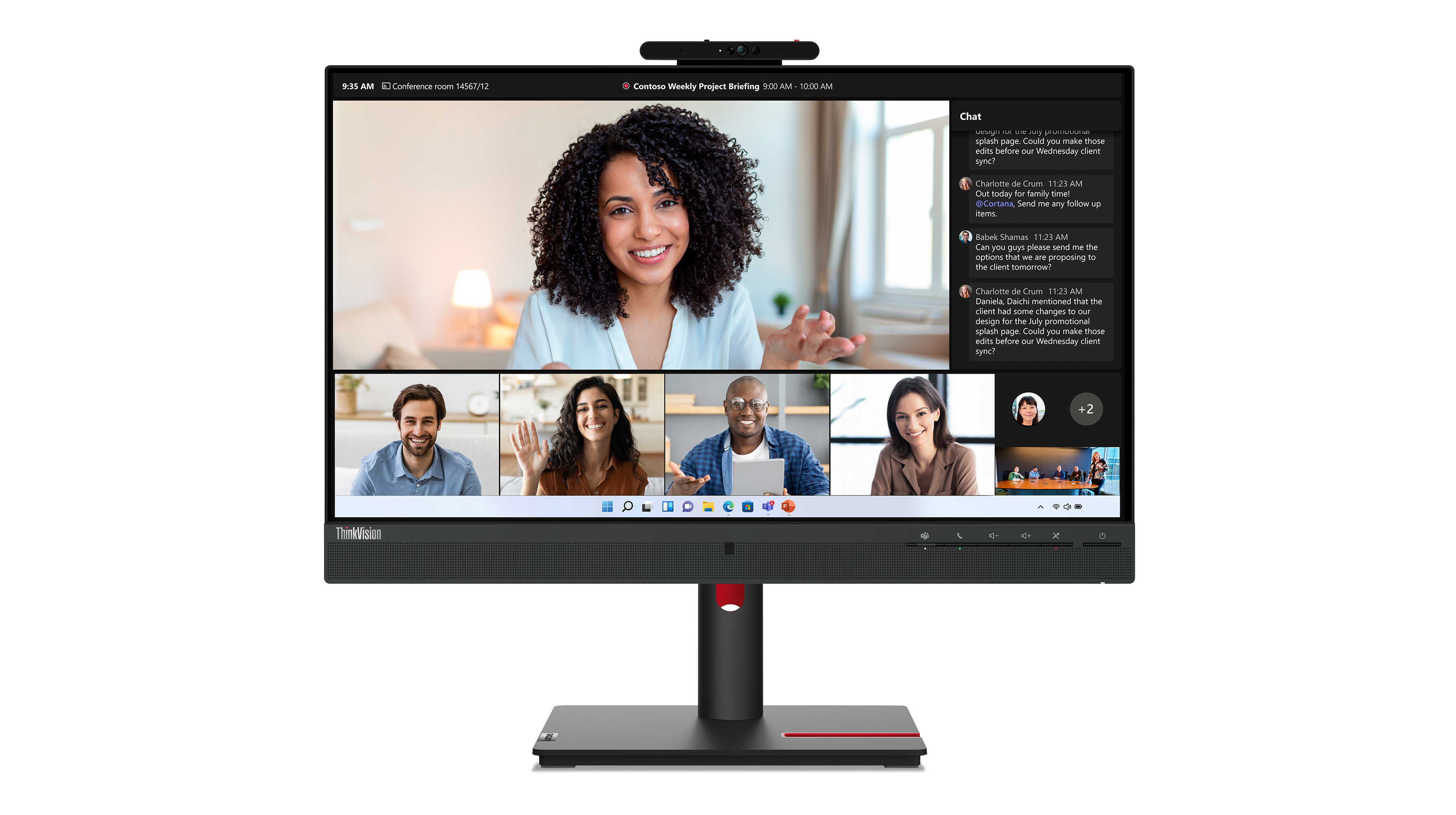 Lenovo ThinkVision T24mv-30 60,5 cm (23.8") 1920 x 1080 63D7UAT3EU