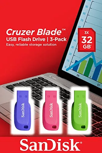 SanDisk Cruzer Blade 3x 32GB unidad flash USB USB SDCZ50C-032G-B46T