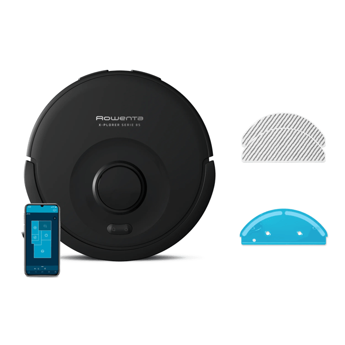 Rowenta X-Plorer Serie 85, robot aspirador con mopa, aspiración profunda de hasta 6000 Pa, navegación inteligente