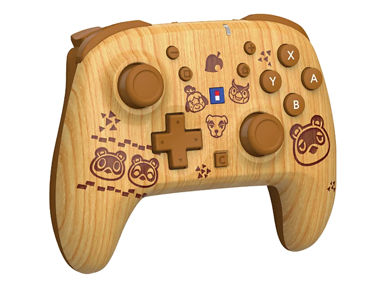 Mando Nintendo Switch 2 - Hori Horipad Turbo Inalámbrico (Animal Crossing), 2, Inalámbrica, Palancas analógicas TMR, Madera