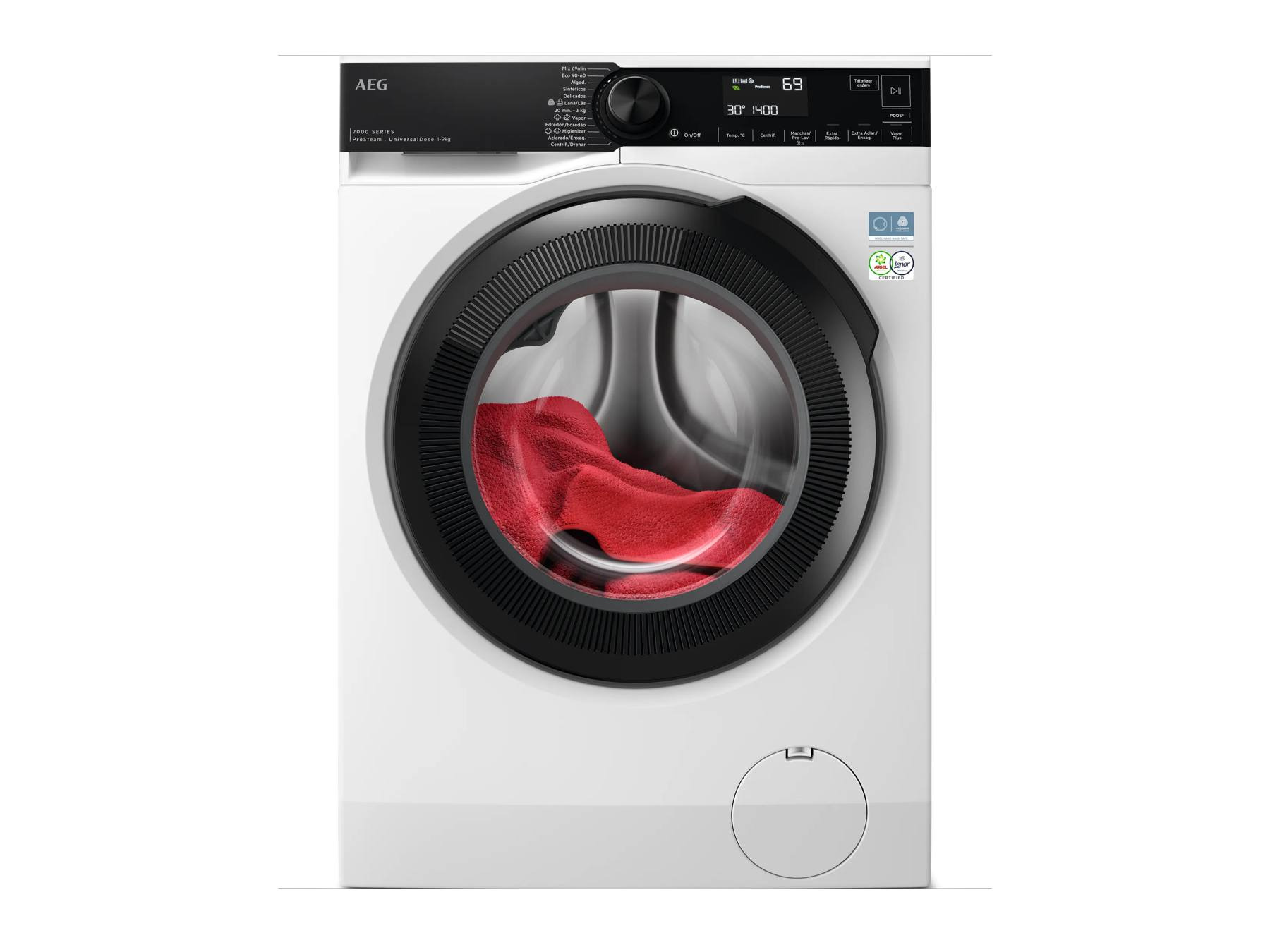 AEG Lavadora de libre instalación Serie 7000 ProSteam® UniversalDose de 9.0 kg LFR7394O4V