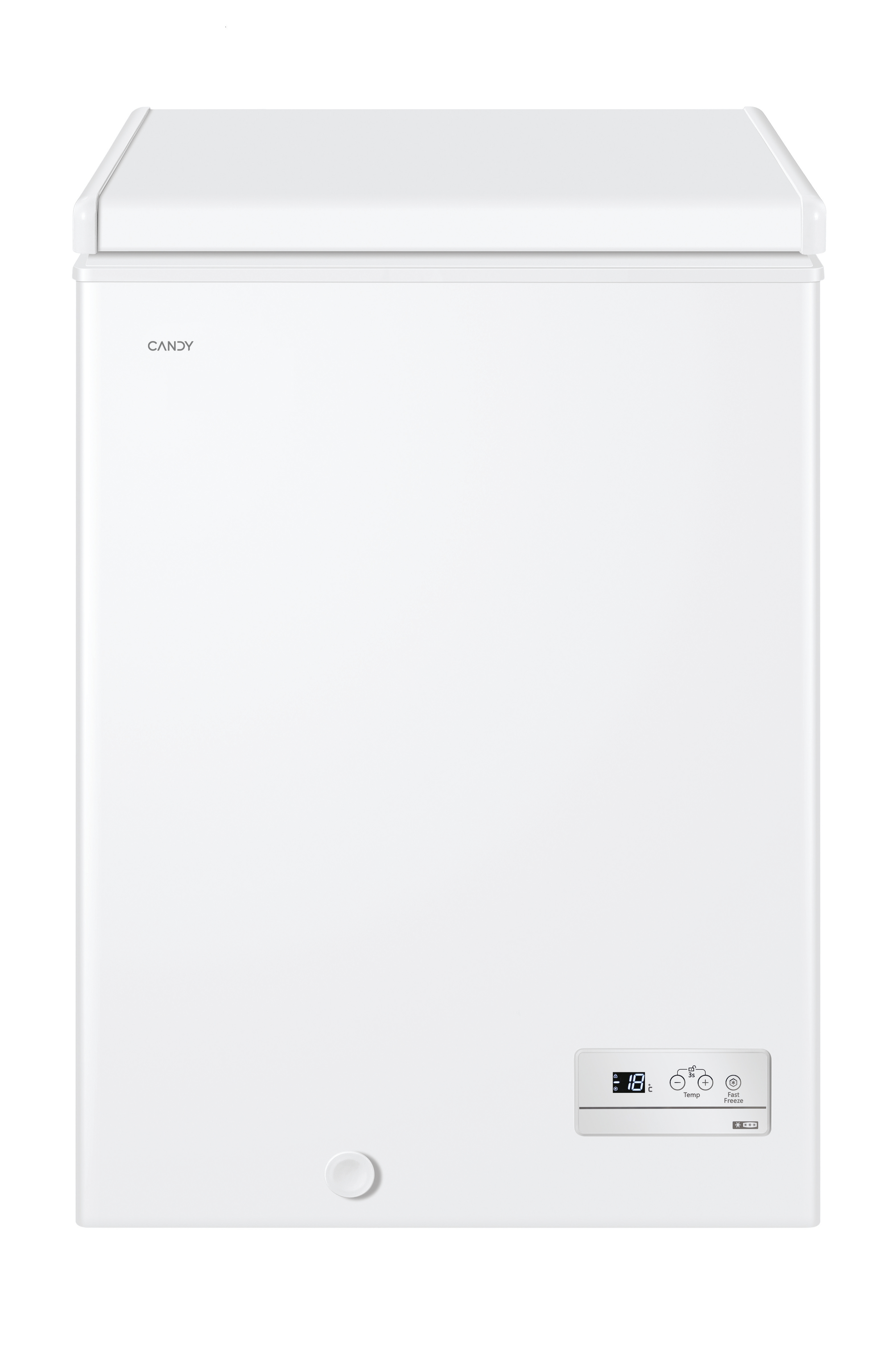 Congelador horizontal - Candy CHAE 1002E, 97L, Altura 84.5 cm, Cíclico, Freeze Circle Fresh, Blanco