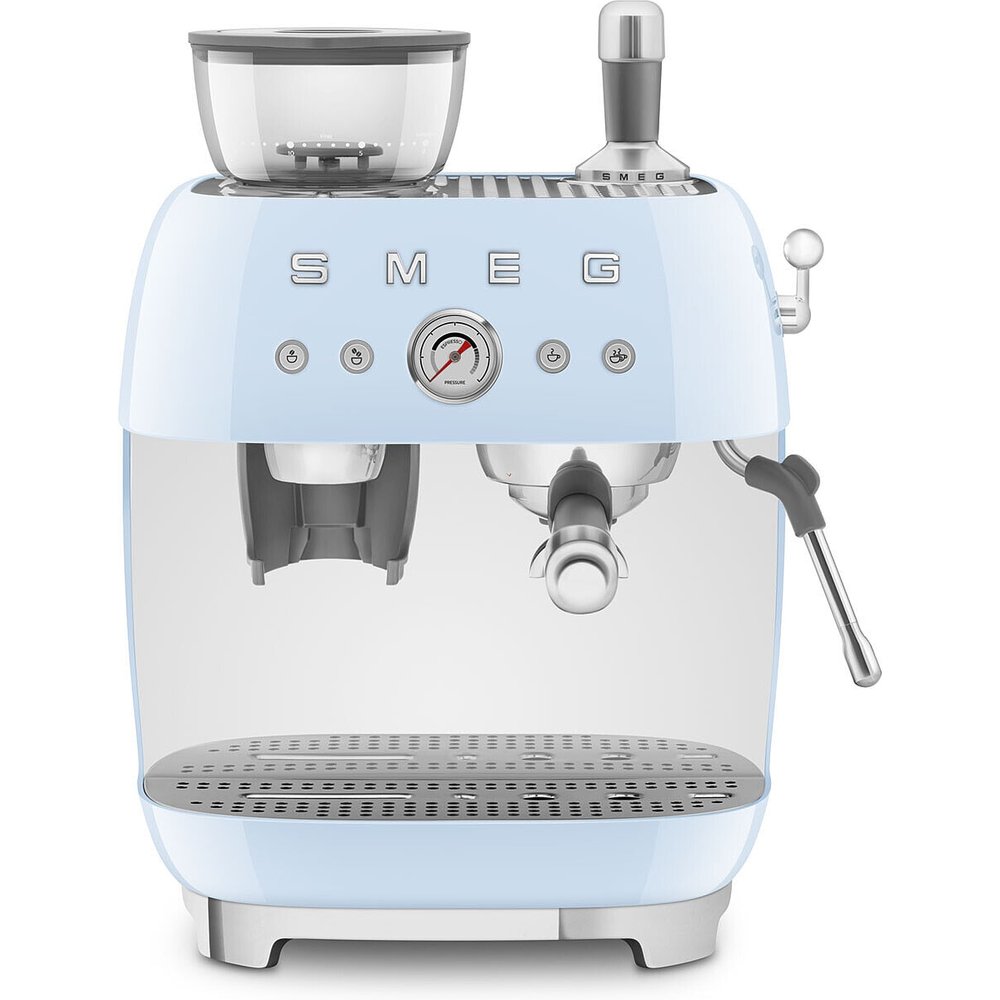Smeg - Cafetera espresso manual Smeg 50'Style EGF03 con molino.