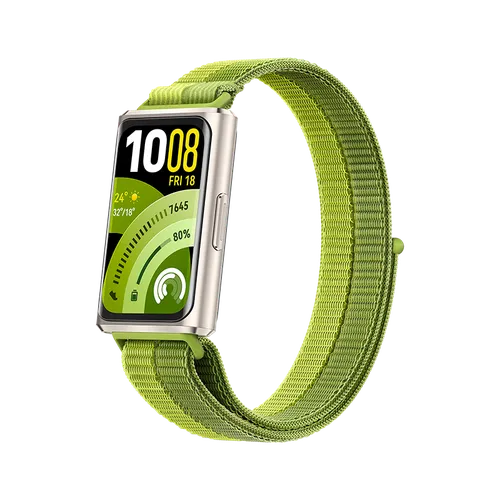 HUAWEI Band 11 Pro Verde Nylon Caja de Aleación de Aluminio / Posicionamiento GNSS Autónomo / Seguimiento del Sueño Mejorado