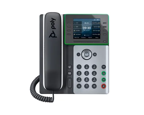 HP Poly Edge E350 IP Phone and PoE-enabled teléfono IP Negro 82M89AA