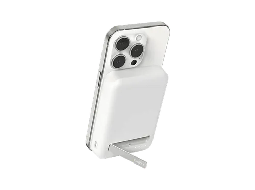 Powerbank - Belkin BoostCharge Pro Batería externa magnética 8K con Qi2 (15 W), 8000 mAh, 1x USB-C, Blanco