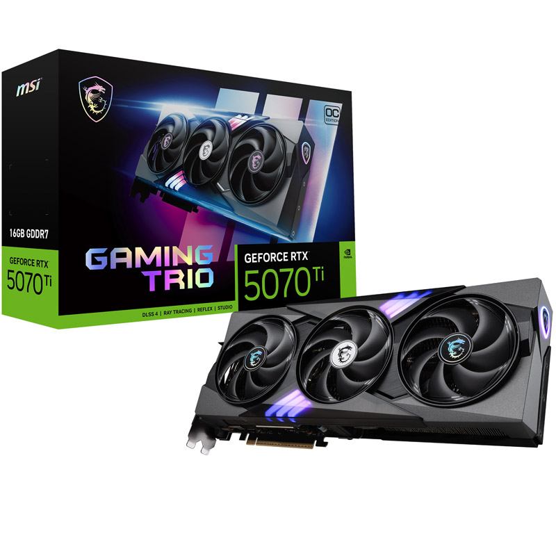 MSI GeForce RTX 5070 Ti GAMING TRIO OC 16GB GDDR7 DLSS4