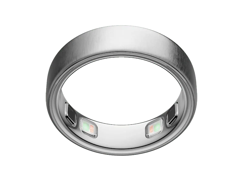 Anillo inteligente - Oura Ring 5, Talla 10, Hasta 9 días autonomía, Bluetooth, 50 métricas de salud, Titanio, Brushed Silver