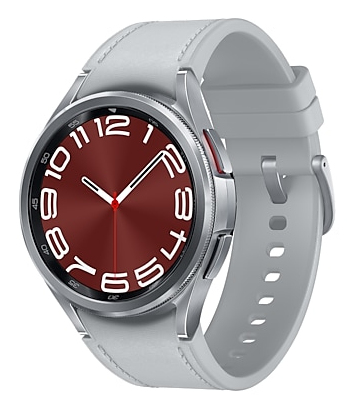 Samsung - Samsung Galaxy Watch6 Classic 43mm Plata LTE Smartwatch.