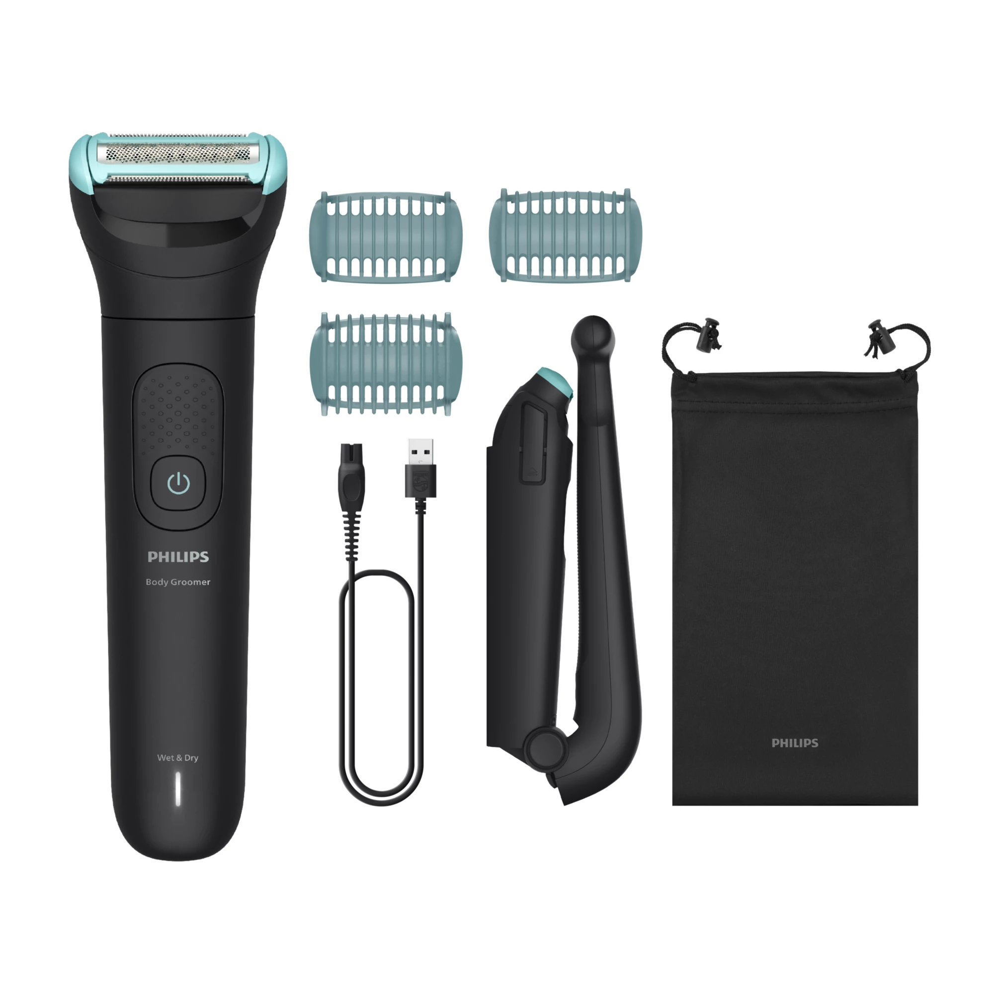 Afeitadora corporal Philips Body Groomer 5000 Series Triple Protect Negro BG5480/15