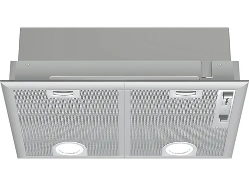 Campana grupo filtrante - Bosch DHL555BL, De pared, 590 m³/h, 53 cm, 206 W, 3 velocidades, Blanco