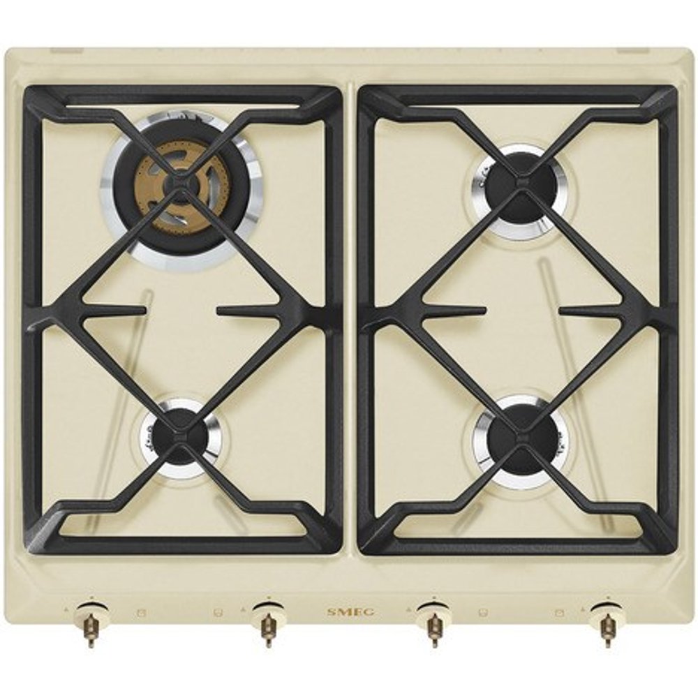Smeg - Placa gas Smeg 4 quemadores - SRV864POGH.