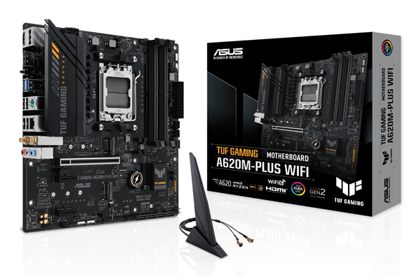ASUS TUF GAMING A620M-PLUS WIFI AMD A620 Zócalo AM5 90MB1F00-M0EAY0