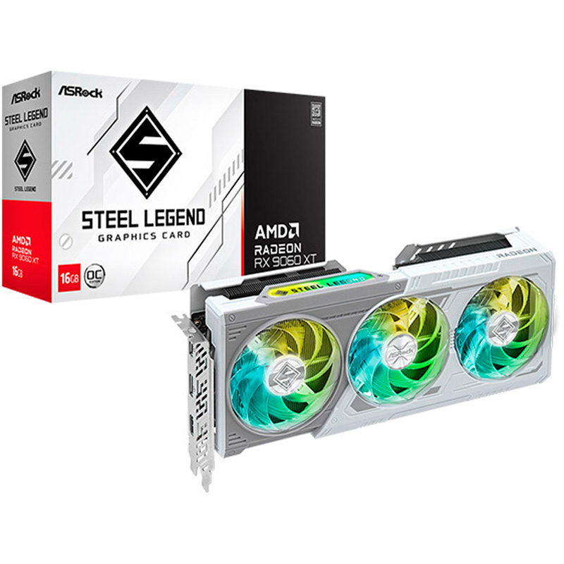 AS Rock AMD Radeon RX 9060 XT Steel Legend OC 16GB GDDR6