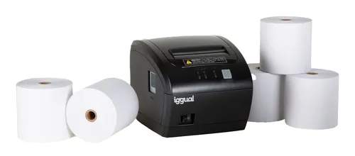 Iggual Impresora Térmica TP 7001 + 5 Rollos: imagen 2