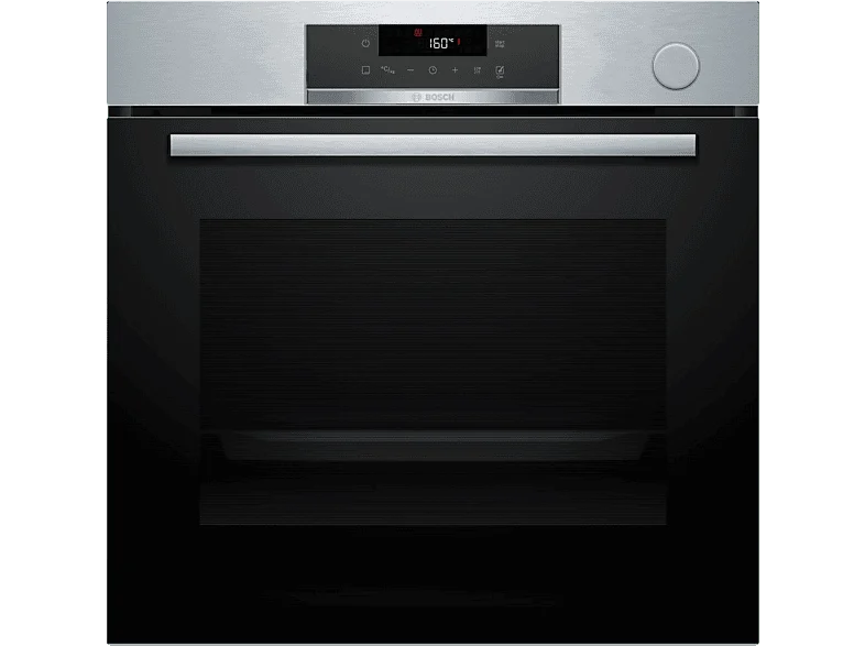 Horno a vapor - Bosch HRG572ES3,Serie 4, Multifunción, Pirolítico y por agua, Función Vapor añadido, AirFry, Inox