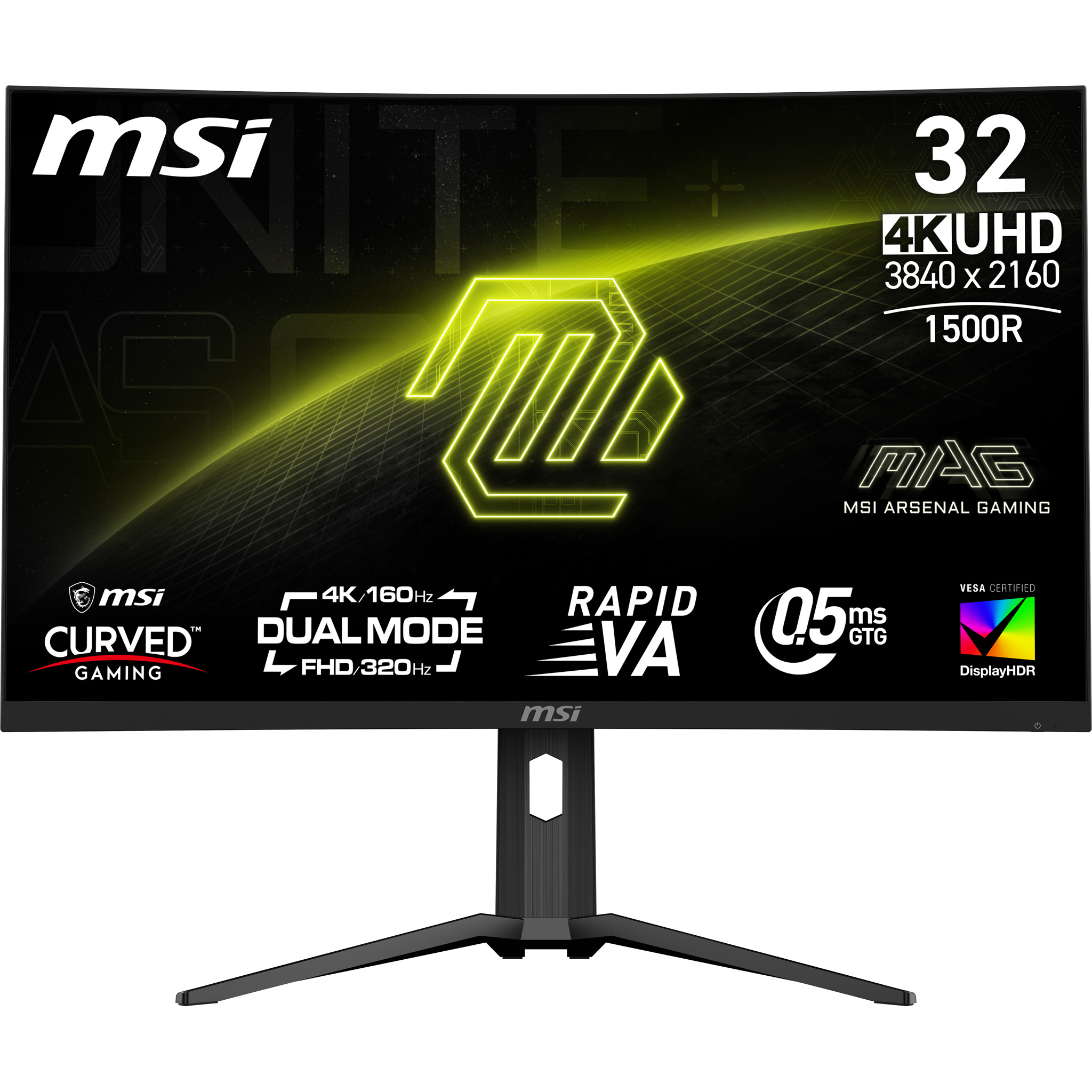 MSI MAG 321CUPDF 32" UHD 4K VA 320Hz 0.5ms HDR FreeSync Curvo
