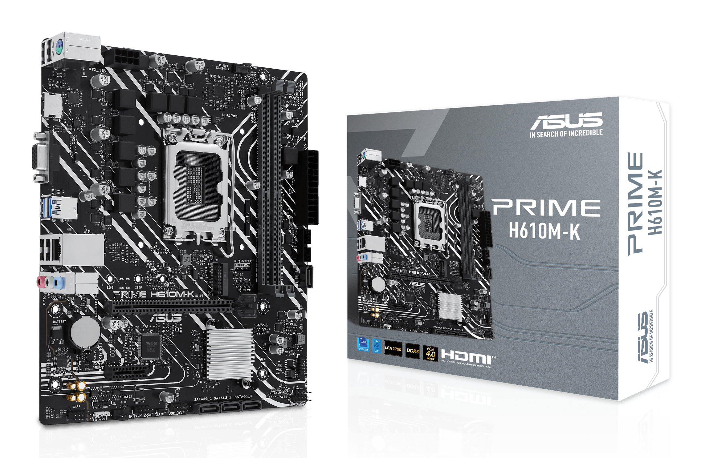 ASUS Prime H610M-K Intel H610 LGA 1700 micro ATX 90MB1GA0-M0EAY0