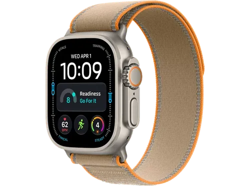 Apple Watch Ultra 4 GPS + Cellular 49mm Natural Titanium Case with Sand Trail Loop - M/L