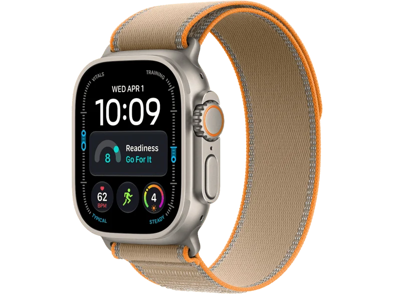 Apple Watch Ultra 4 (2026), GPS+CEL, 49mm, Caja de titanio Natural, Correa Trail Loop Arena, Talla S/M, Siri AI